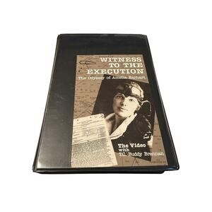 Amelia Earhart Witness to the Execution Signed/Autographed Book and VHS Combo